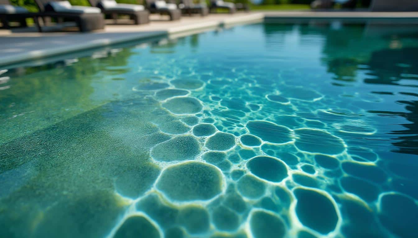 Pourquoi le fond de ma piscine est-il gluant avec des algues persistantes ?