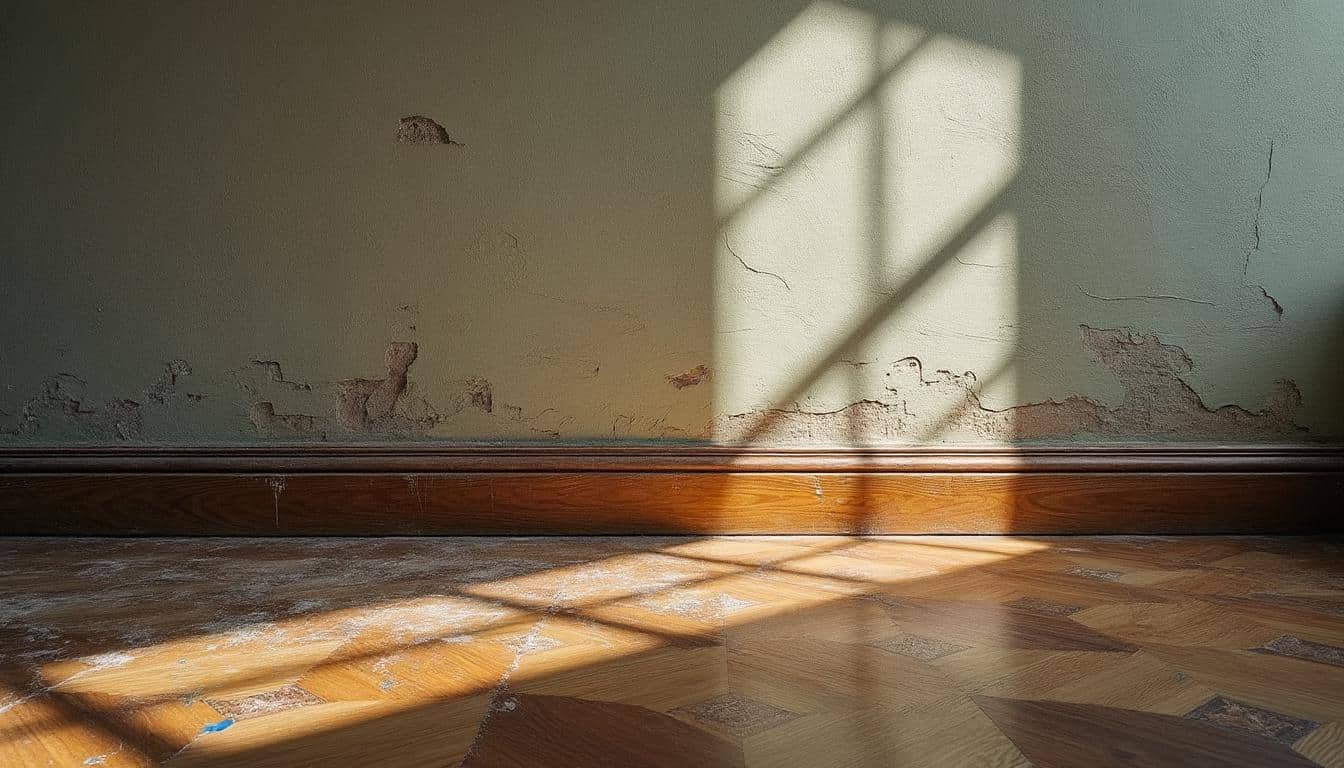 Que faire avec une plinthe de mur à la peinture écaillée ?