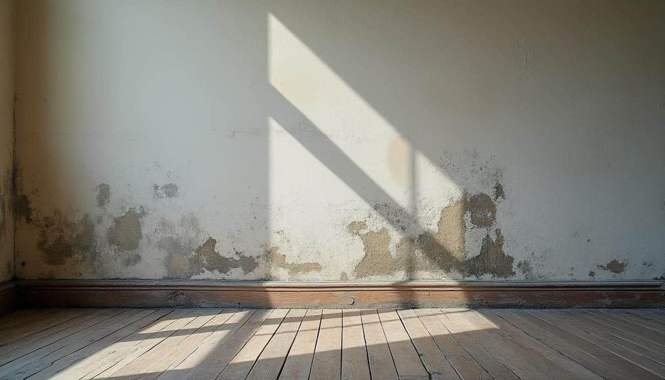 Éliminer les taches de moisissure sur une plinthe mur