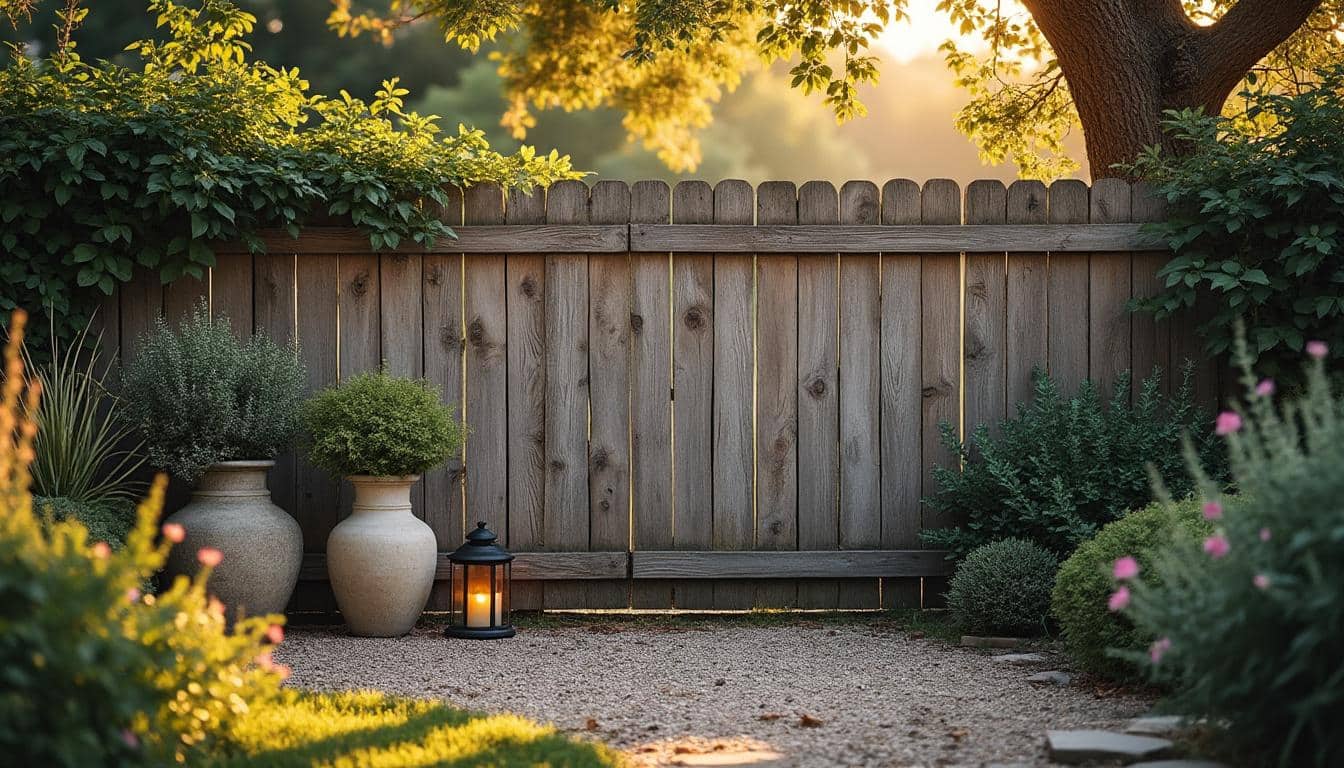 Inspiration pour une déco naturelle autour de la palissade de jardin
