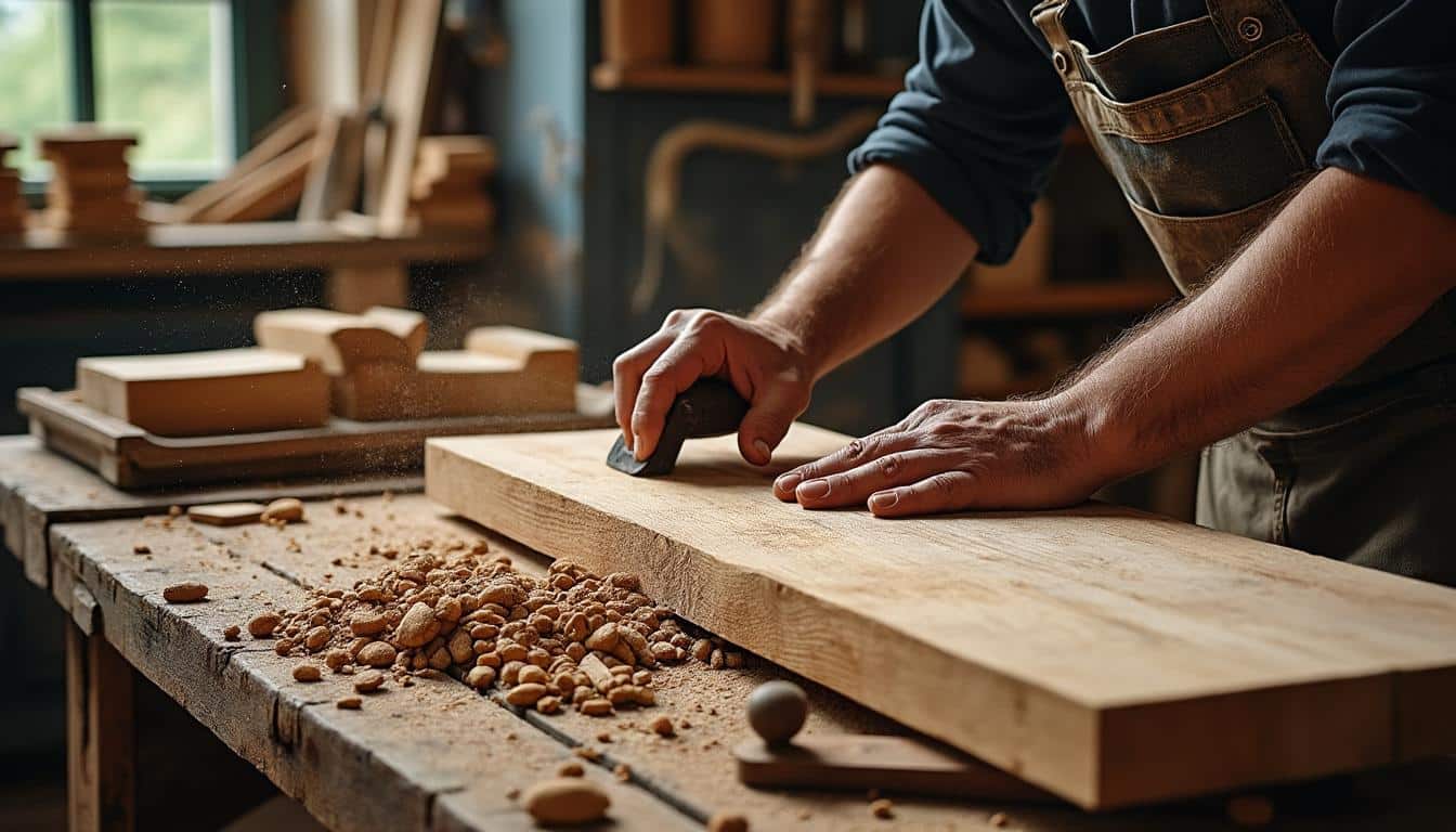 Quelles sont les techniques de travail du bois avec un rabot en menuiserie ?