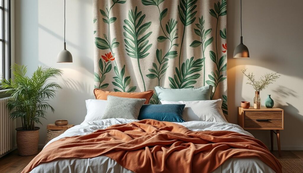 Quelles couleurs tendance choisir pour un rideau à motif en chambre ?