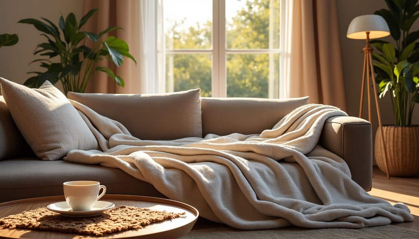 Inspiration pour intégrer un rideau à motif dans un salon moderne