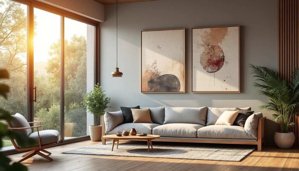 Astuces pour adopter un style contemporain dans le séjour grâce au rideau à motif