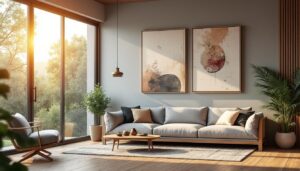 Astuces pour adopter un style contemporain dans le séjour grâce au rideau à motif