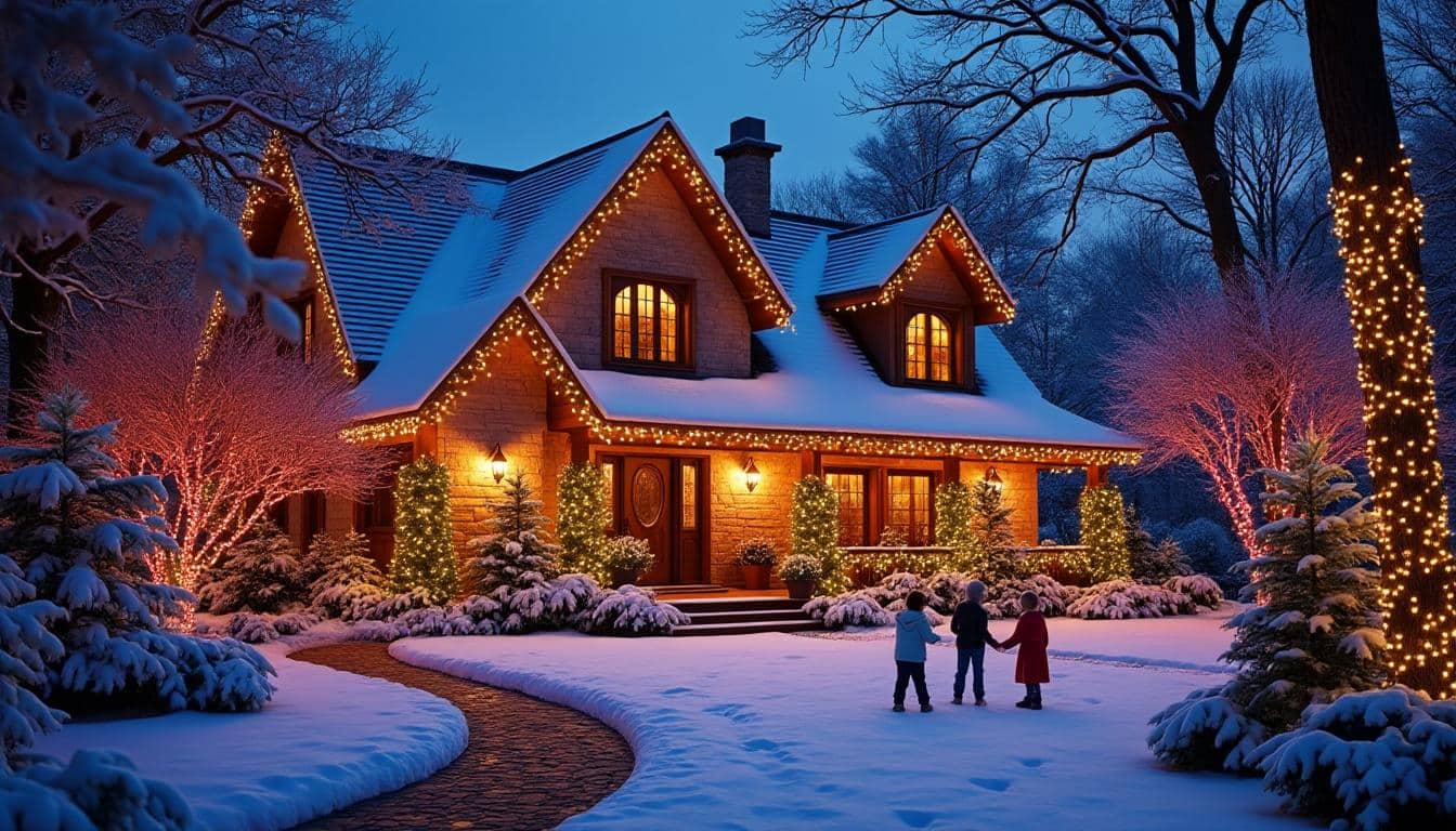 Illustration: Comment la mise en lumière extérieure transforme votre maison pour les fêtes