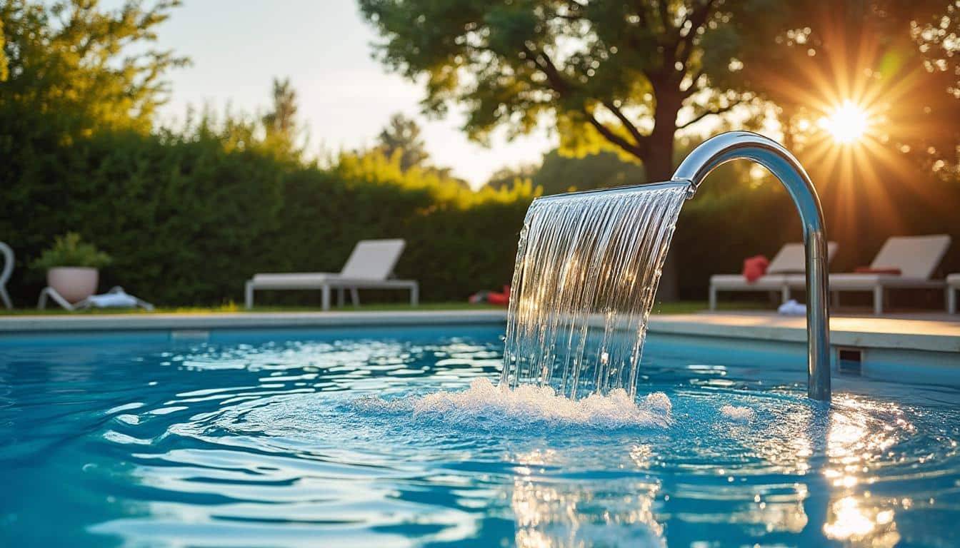 Illustration: Les principaux types de fontaines adaptées aux piscines hors sol