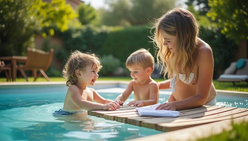 Piscine hors sol avec plage immergée : confort et sécurité au jardin