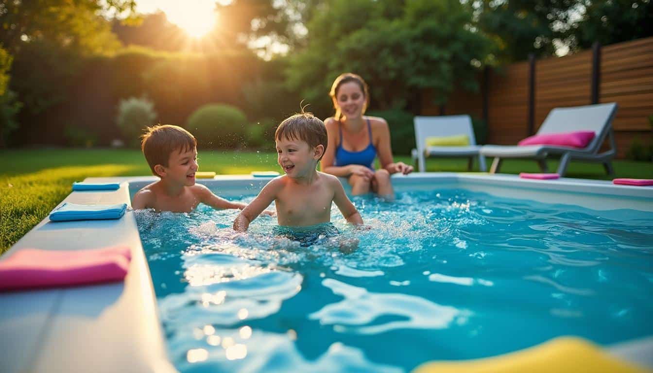 Illustration: Pourquoi opter pour une piscine hors sol de forme rectangulaire dans votre jardin ?