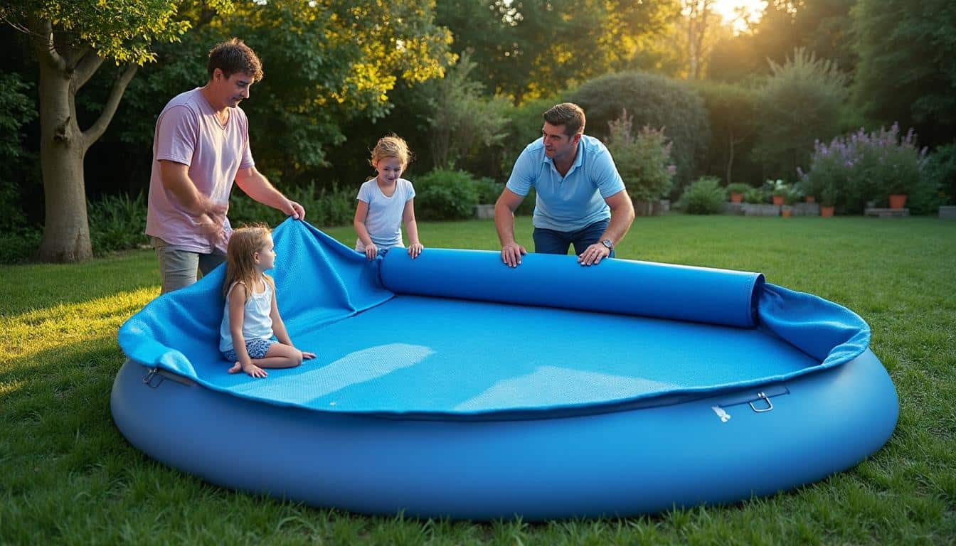 Illustration: Pourquoi choisir un tapis de sol pour protéger la surface de votre piscine hors sol ?