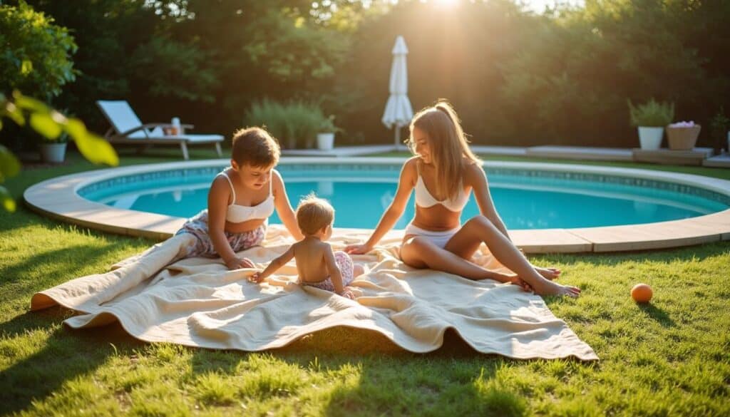 Tapis de sol pour piscine hors sol : protection et confort optimaux