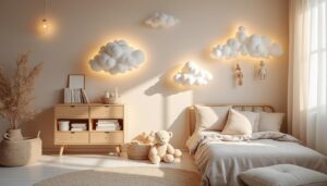 Applique murale bébé : éclairage doux et sécurisé pour la chambre