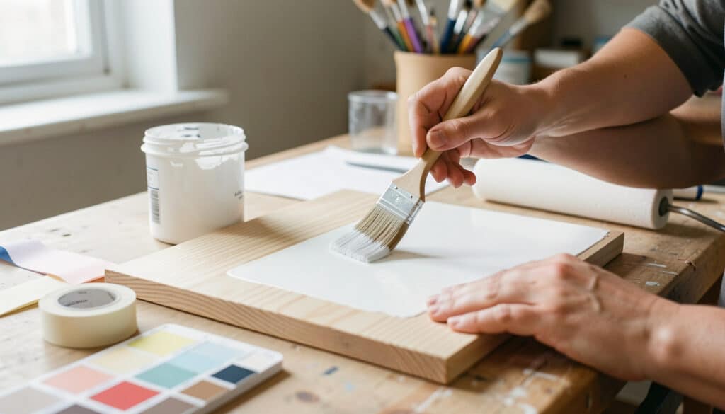 Peinture acrylique sur bois : bien choisir et appliquer